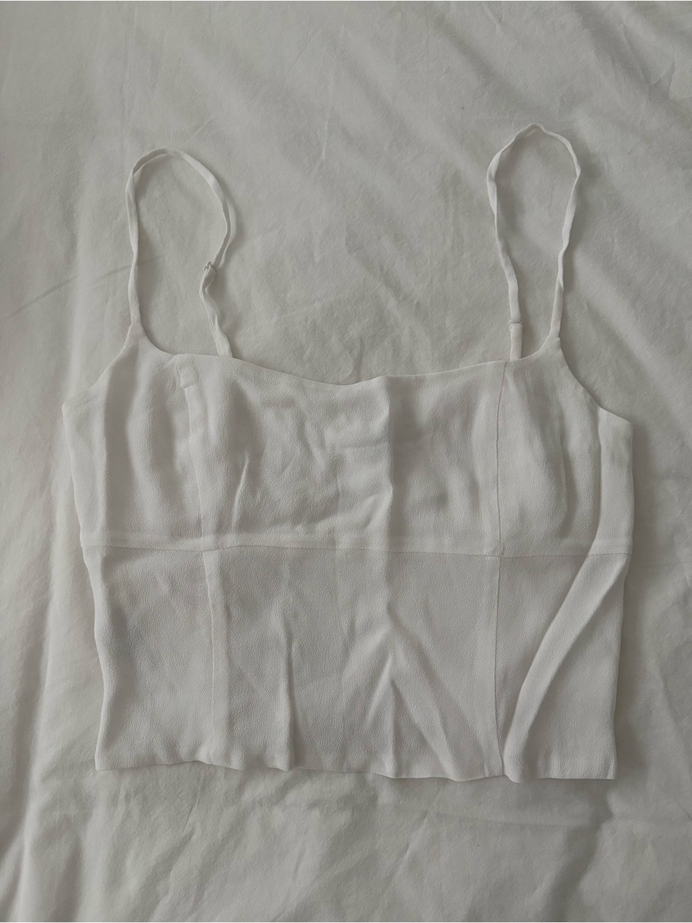 NWOT Aritzia Wilfred White Bustier - Picture 5 of 7